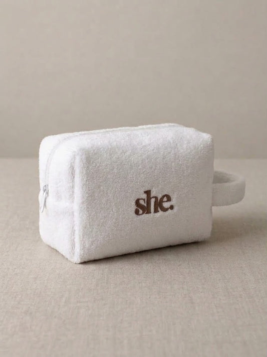 She Terry Essentials Case - Coconut