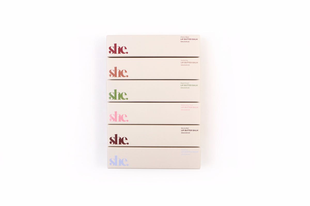 Collection Butter Balm She Lip Butter Balm - Complete Collection (6 pack) – She UK